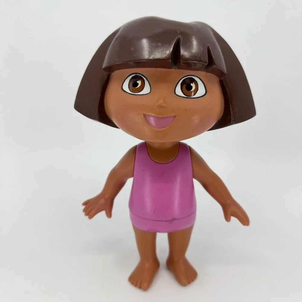 Blanket & Toy Bundle -‎ Dora the Explorer Doll Hard Plastic Toy 8